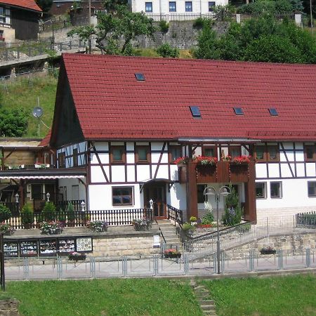 Ferienwohnung Am Gruenbach 1 Rathen Esterno foto