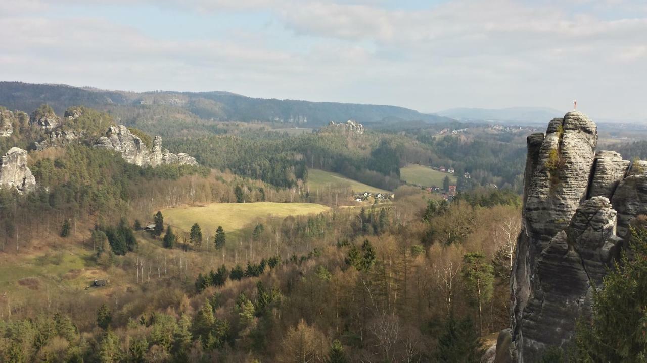 Ferienwohnung Am Gruenbach 1 Rathen Esterno foto