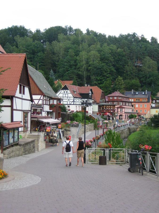 Ferienwohnung Am Gruenbach 1 Rathen Esterno foto