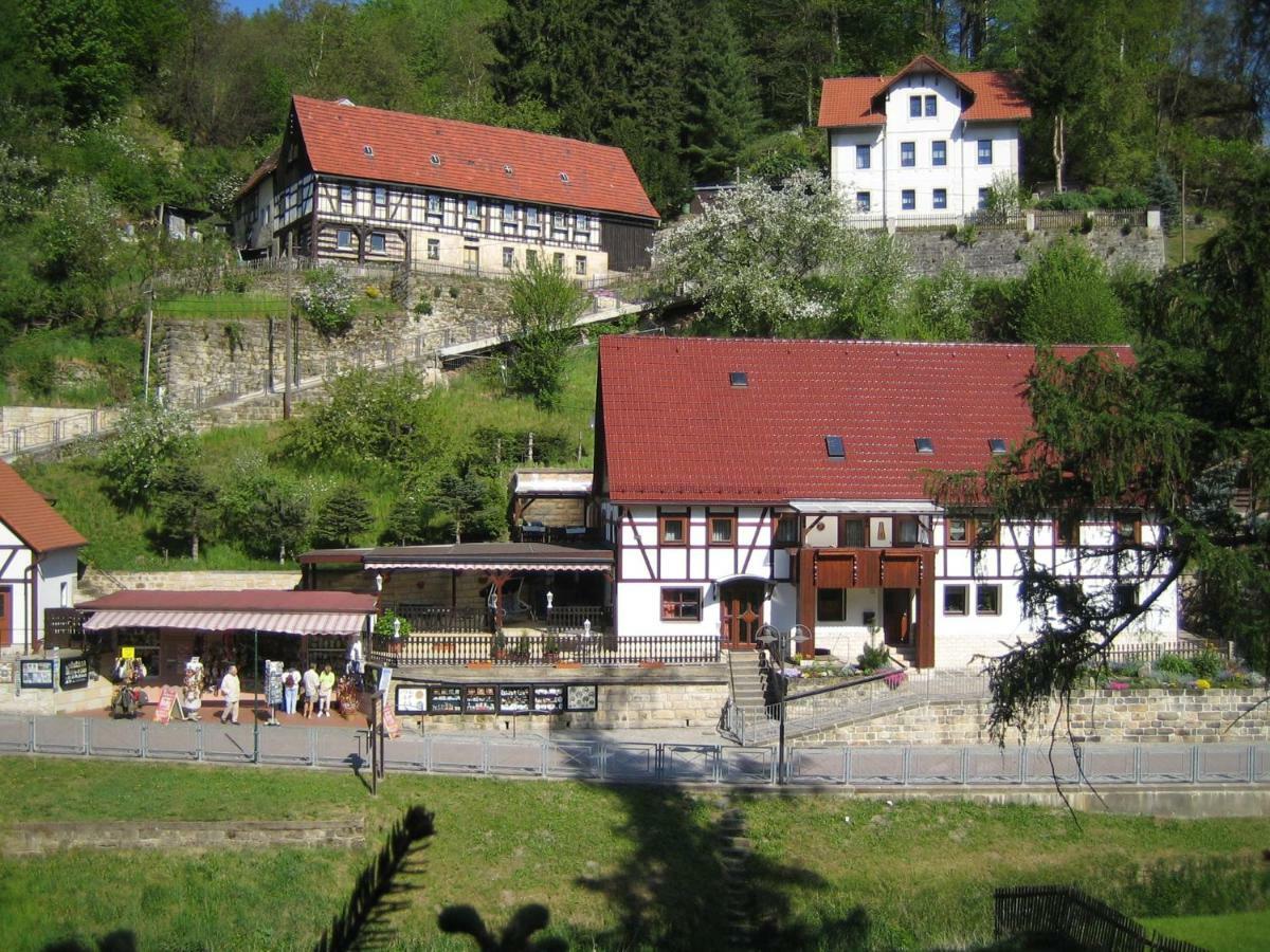 Ferienwohnung Am Gruenbach 1 Rathen Esterno foto
